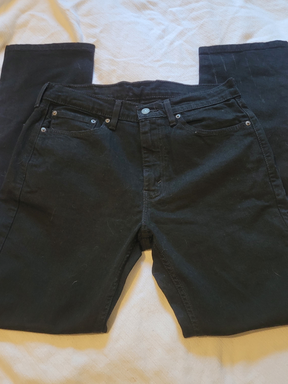 Levi's 505 Black Straight Jeans - Classic Five-Pocket